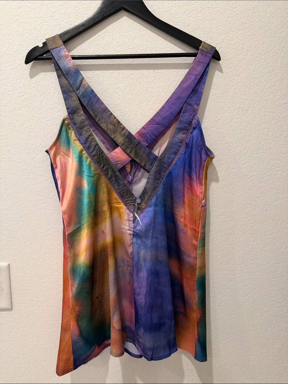 Anthropologie multi-colored V-Neck Camisole- size Medium